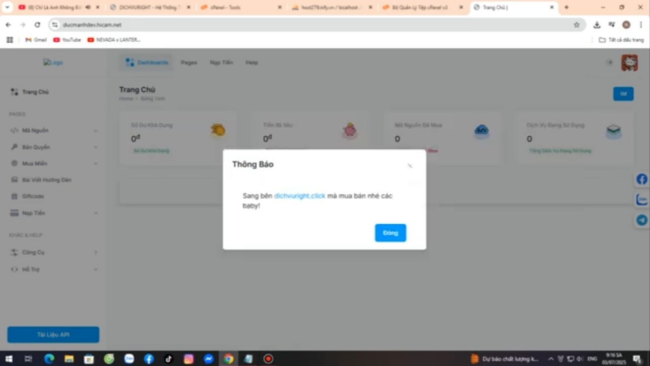  CODE BÁN HOSTING AUTO , MÃ NGUỒN VÀ TÊN MIỀN BẢN ĐẸP CÓ CÁC CÔNG CỤ SIÊU VIP - TeemeG